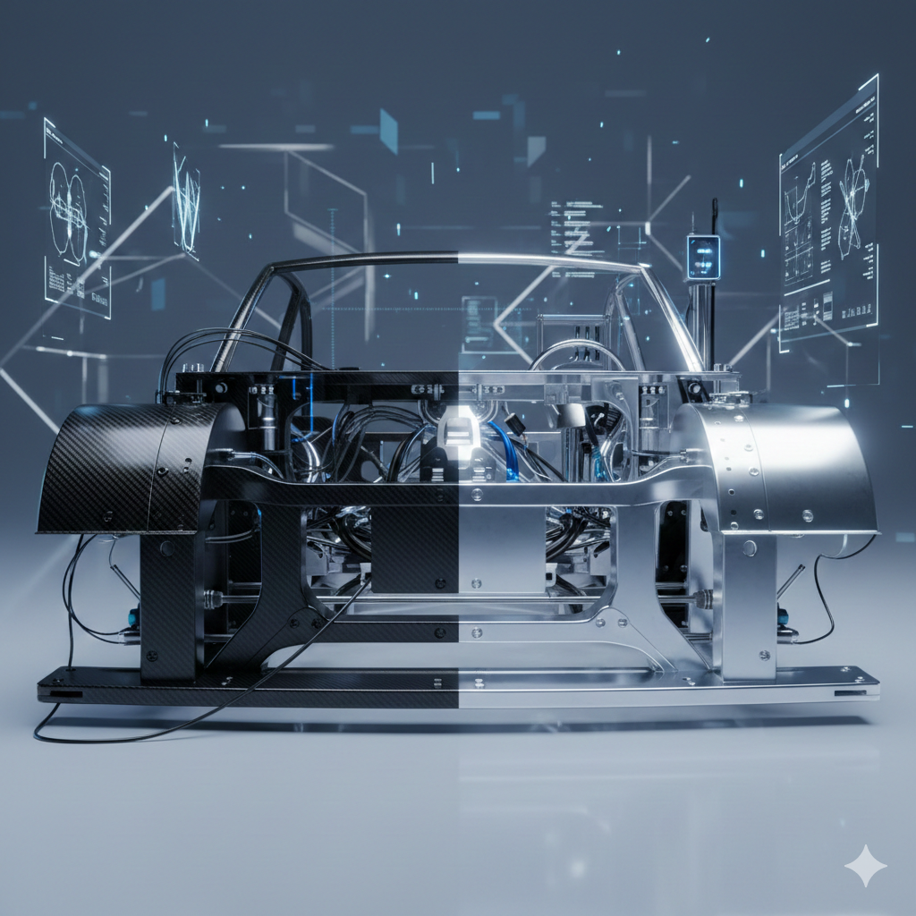 Inovasi Bahan Ringan (Aluminium dan Karbon) pada Otomotif Asia.